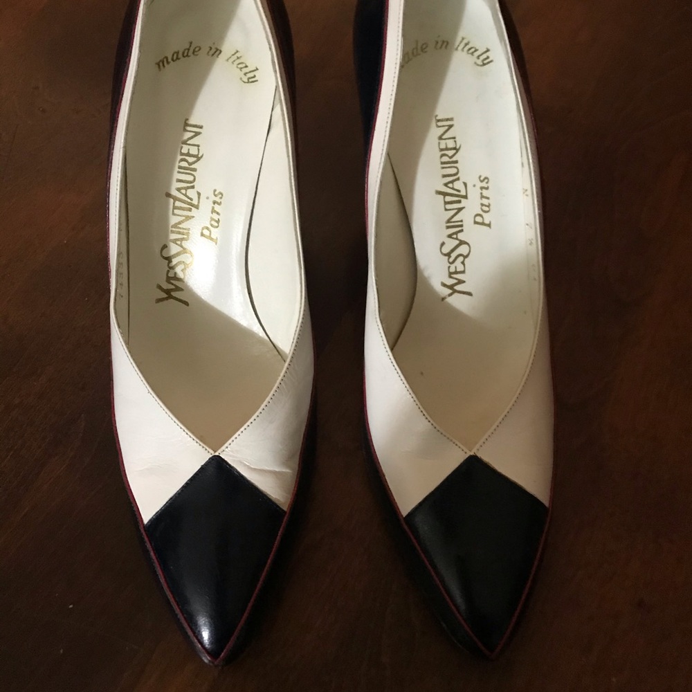 Vintage Authentic YSL Pumps 7-1/2 Narrow - Picture 2 of 10